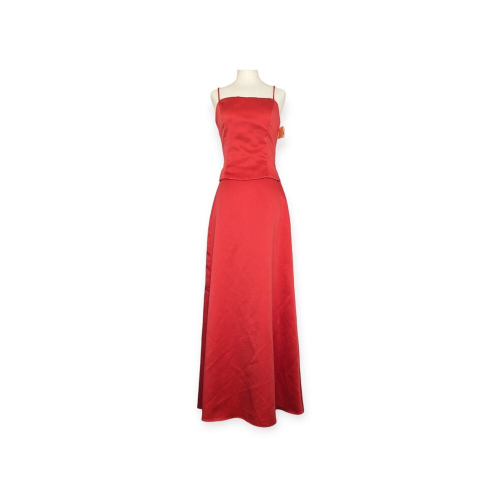 Vintage y2k NIGHTWAY Collections Corset 2 Piece Prom Formal Gown